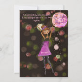 90s Retro Disco 30th Birthday | Stay Groovy Kaart (Achterkant)