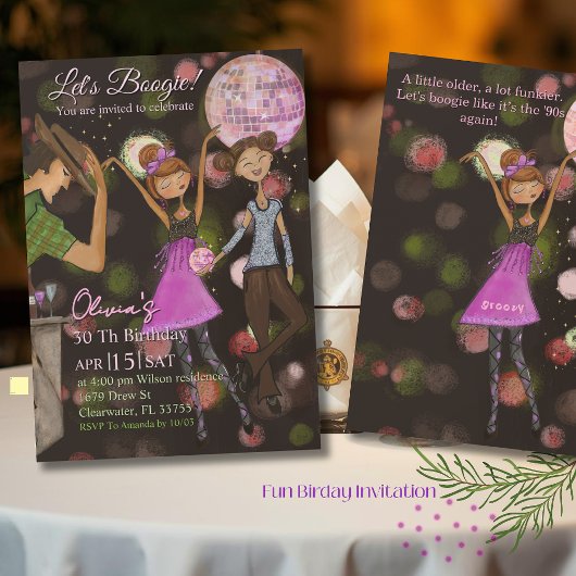 90s Retro Disco 30th Birthday | Stay Groovy Kaart