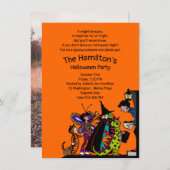 90's Retro Fun Halloween Trick or treat Kostuum Kaart (Voorkant / Achterkant)