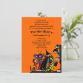 90's Retro Fun Halloween Trick or treat Kostuum Kaart (Staand voorkant)