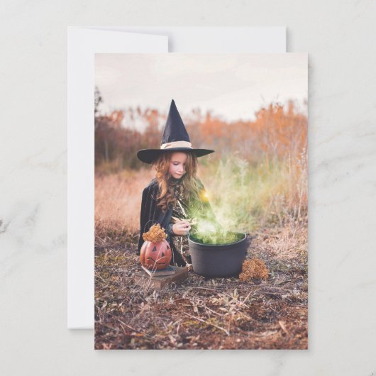 90's Retro Fun Halloween Trick or treat Kostuum Kaart (Achterkant)