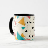 90s Retro Geometrische Mok (Voorkant links)