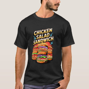 90s Retro Kip Salade Sandwich Broodjes T-shirt