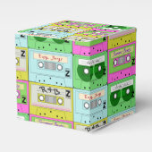 90s Retro Kleurrijke Muziek Cassettes Favor Box Bedankdoosjes (Voorkant Zijde)