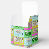 90s Retro Kleurrijke Muziek Cassettes Favor Box Bedankdoosjes (Geopend)