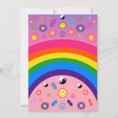 90s Retro Nostalgische Roze Verjaardagsuitnodiging Kaart (Achterkant)