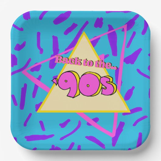 90's Retro Party Bord (Voorkant)