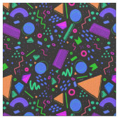 90s Retro Pattern Fabric Stof (Close Up)