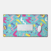 90s Retro Pop Art Pattern Bureaumat (Keyboard & Muis)