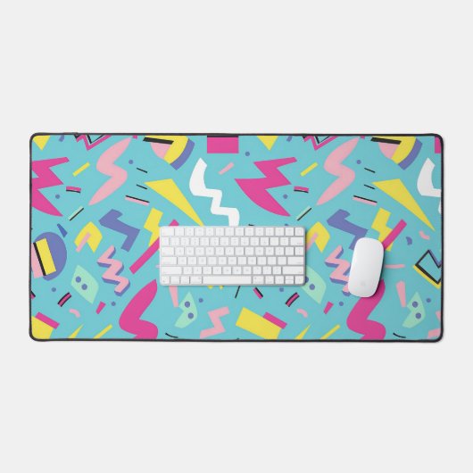 90s Retro Pop Art Pattern Bureaumat (Keyboard & Muis)