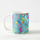 90s Retro Pop Art Pattern Koffiemok (Links)