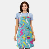 90s Retro Pop Art Pattern Schort (Gedragen)
