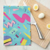 90s Retro Pop Art Pattern Theedoek (Quarter Fold)