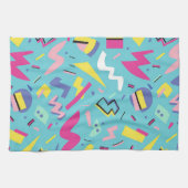 90s Retro Pop Art Pattern Theedoek (Horizontaal)