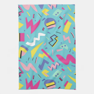 90s Retro Pop Art Pattern Theedoek