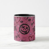 90s Retro Roze Girly Punk Mok (Midden)