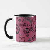 90s Retro Roze Girly Punk Mok (Links)