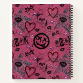 90s Retro Roze Girly Punk Notitieboek (Achterkant)