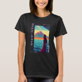 90's Retro Synthwave Japanese Vaporwave Art Otaku  T-shirt (Voorkant)