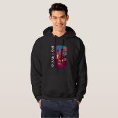 90's Retro Synthwave Japanese Vaporwave Otaku Aest Hoodie (Voorkant volledig)