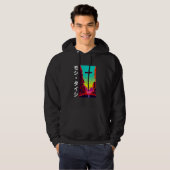 90's Retro Synthwave Japanese Vaporwave Otaku Aest Hoodie (Voorkant volledig)