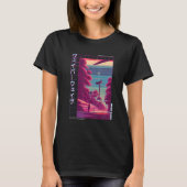90's Retro Synthwave Japanese Vaporwave Otaku Aest T-shirt (Voorkant)