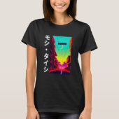 90's Retro Synthwave Japanese Vaporwave Otaku Aest T-shirt (Voorkant)
