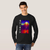 90's Retro Synthwave Japanese Vaporwave Otaku Aest T-shirt (Voorkant volledig)
