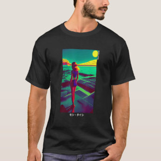 90's Retro Synthwave Japanese Vaporwave Otaku Aest T-shirt