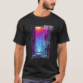 90's Retro Synthwave Japanese Vaporwave Otaku Aest T-shirt (Voorkant)