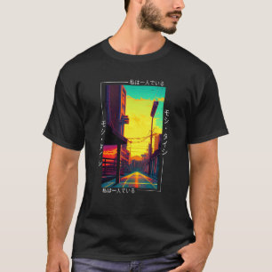 90's Retro Synthwave Japanse Vaporwave Art Otaku T-shirt
