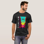 90's Retro Synthwave Japanse Vaporwave Otaku Aest T-shirt (Voorkant volledig)