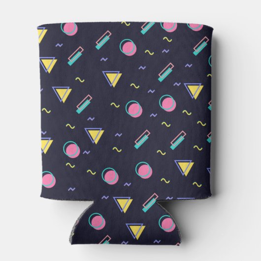  90s Retro tapijt geometrisch patroon Blikjeskoeler (Achterkant)