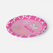 90's Retro Throwback Preppy Papieren Bordje (Gekanteld)