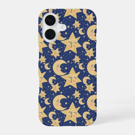 90s retro Whimsy Gothic Celestial iPhone 16 Hoesje (Achterkant)