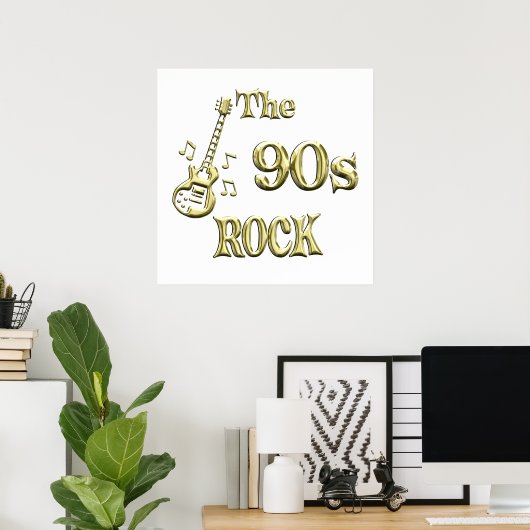 90s ROCK Poster (Thuiskantoor)