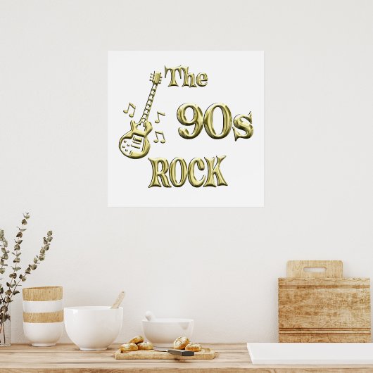 90s ROCK Poster (Keuken)
