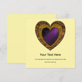 90s Rockabilly Punk Heart Tattoo Style Pattern Kaart (Voorkant / Achterkant)