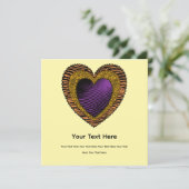 90s Rockabilly Punk Heart Tattoo Style Pattern Kaart (Staand voorkant)