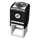 90s Rockabilly Punk Heart Tattoo Style Pattern Zelfinktende Stempel (Product)