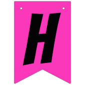 90s roller schaats Happy Birthday blauwgroen paars Vlaggetjes (Tweede vlag)