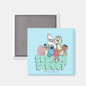 90's Sesamstraat  Surf Magneet (Voorkant / Achterkant)