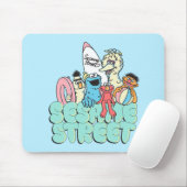 90's Sesamstraat Surf Muismat (Met muis)