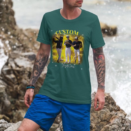 90's Sport Bootleg Rap Custom Photo T-shirt