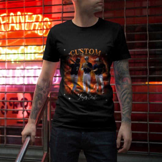 90's Sport Bootleg Rap Maatwerk Foto T-shirt