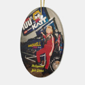 90'S Sprint Dirt Champion Hollywood "Jett Starr" Keramisch Ornament (Links)