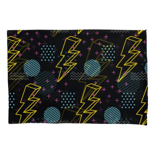 90's stijl: kleurrijk abstract patroon kussensloop (Voorkant)