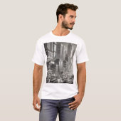 90s stijl zwart en wit t-shirt (Voorkant volledig)