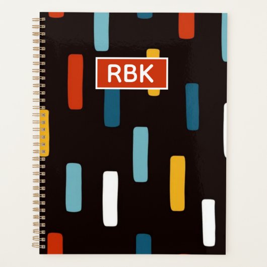 90s Street Icons seamless scandinavian pattern Planner (Voorkant)