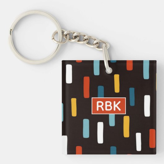 90s Street Icons seamless scandinavian pattern Sleutelhanger (voorkant)